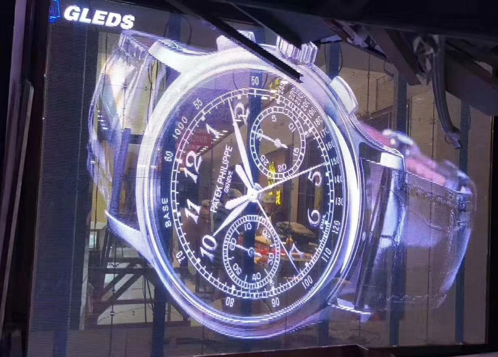 Gleds watch shop transparent screen